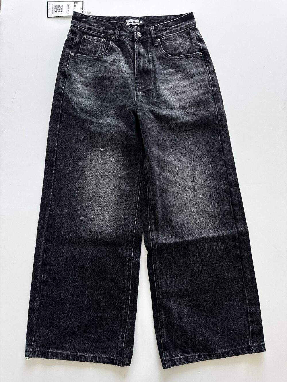 Bareline Men's Stone Wash Denim V2 baggy jeans 28